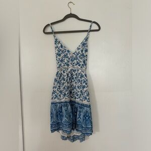 Floral print mini dress